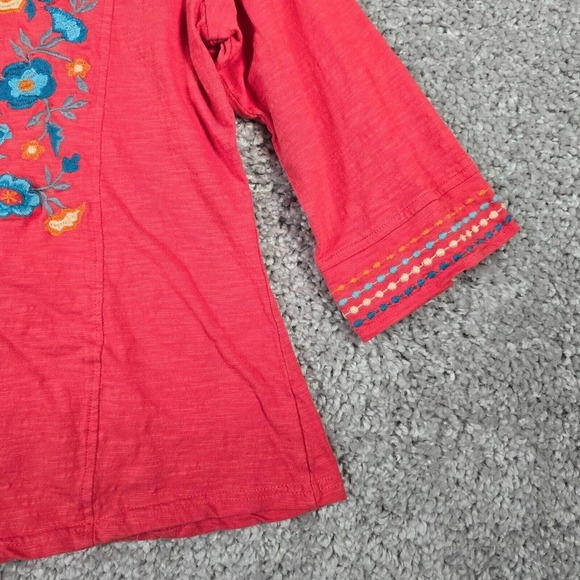 Parsley & Sage Women Embroidered Tunic Top Size Large Boho Artsy Cottage - Picture 2 of 12